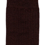 Fine ribbed - men's socks - black cotton