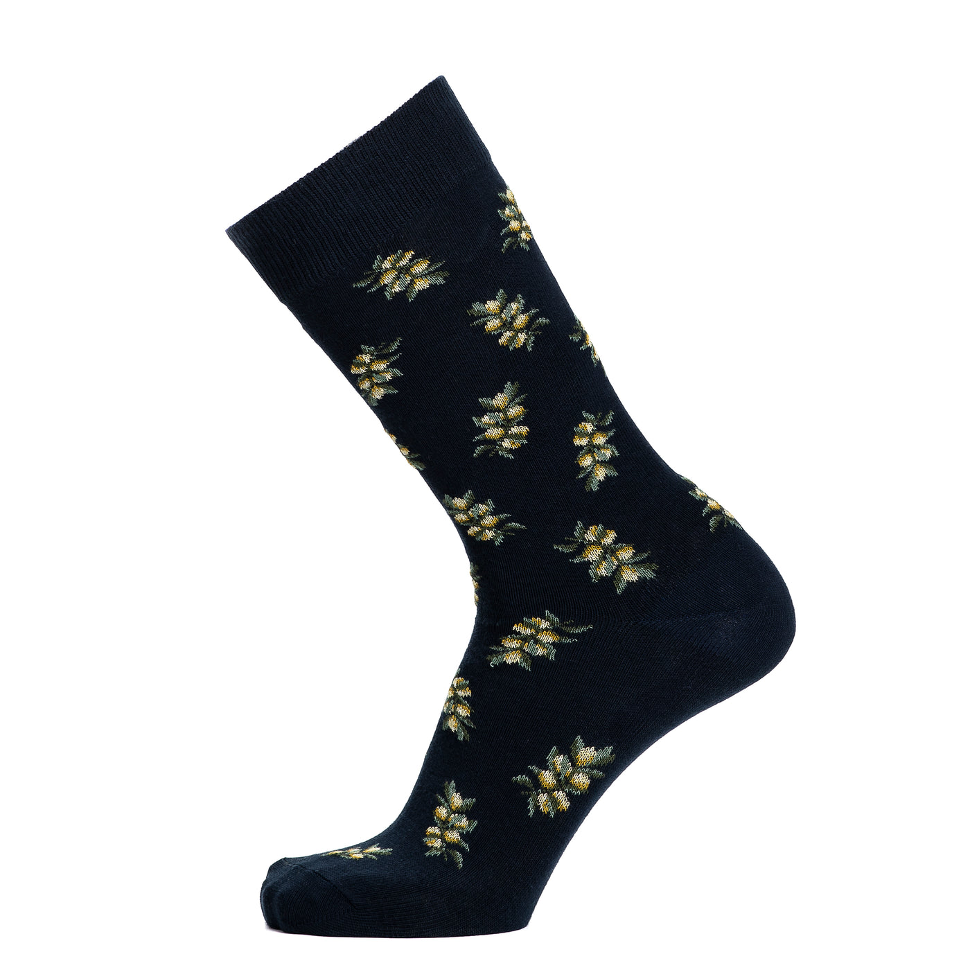Les olives - chaussettes homme - coton marine