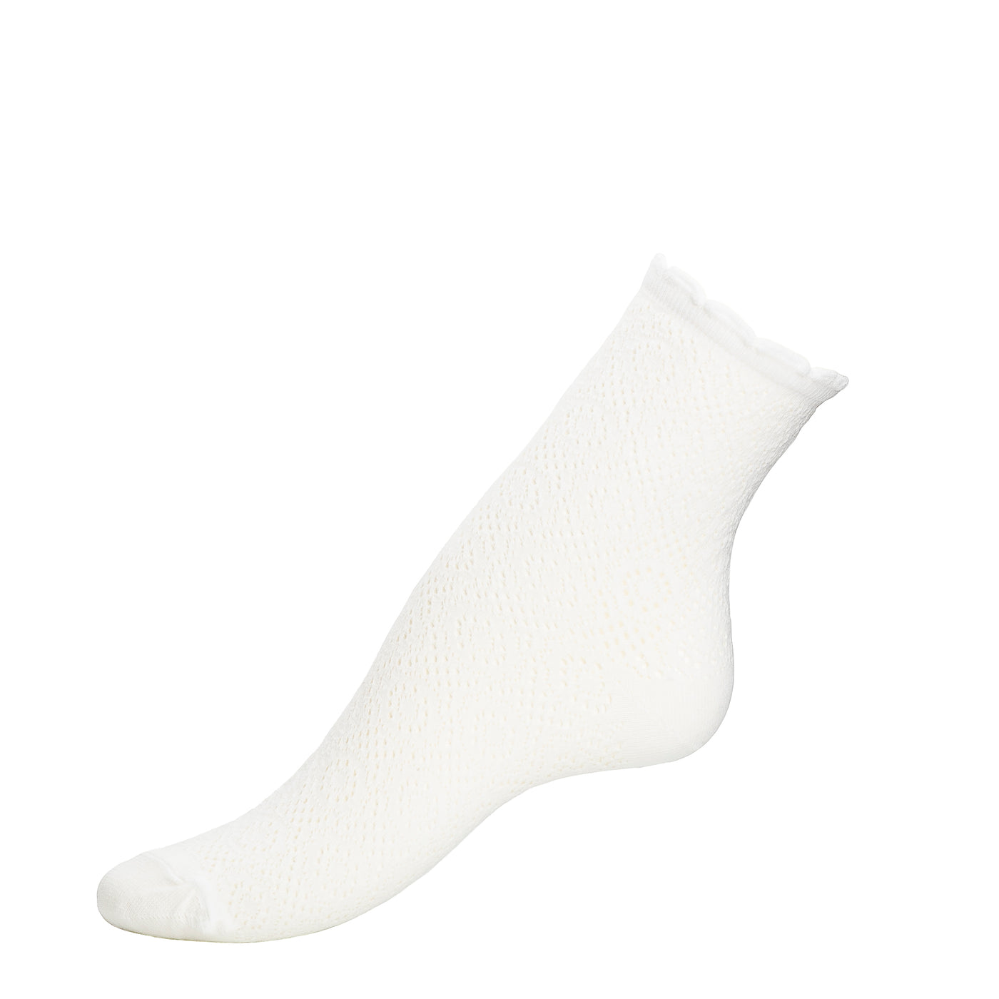 La dentelle - chaussettes femme - coton ecru