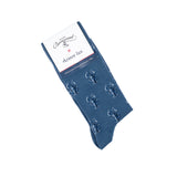 Armor-lux x Maison Broussaud lobster socks - men's socks - blue cotton