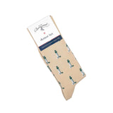 Armor-lux x Maison Broussaud headlights - men's socks - beige cotton