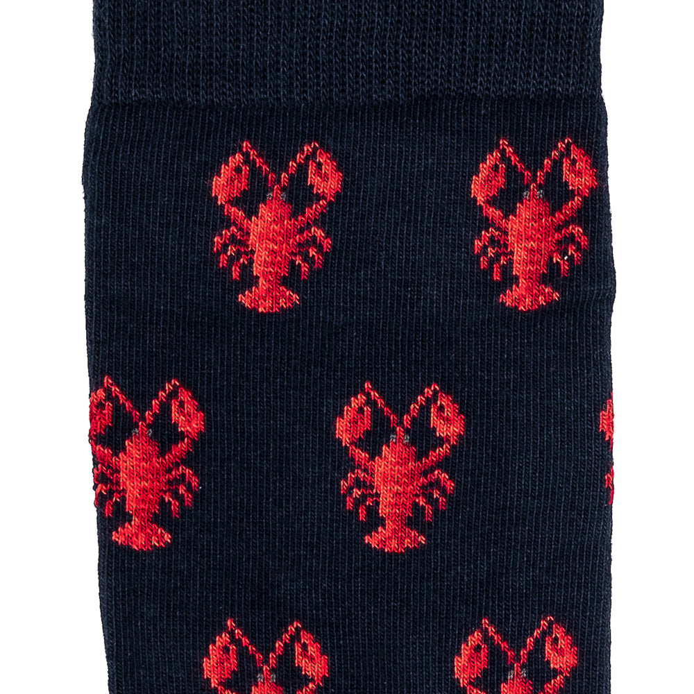Armor-lux x Maison Broussaud lobster socks - men's socks - navy cotton