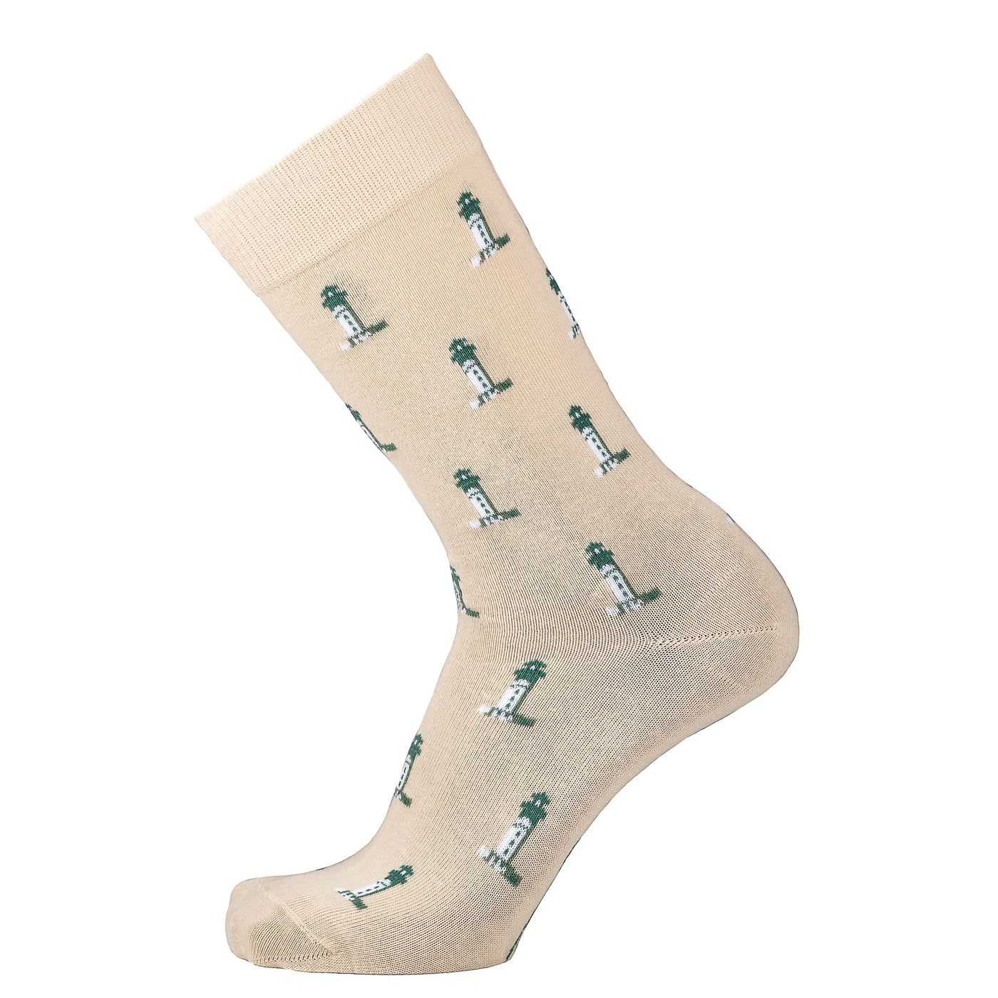 Armor-lux x Maison Broussaud headlights - men's socks - beige cotton