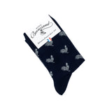 Les poules - chaussettes femme - coton marine