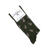 Les perdrix - chaussettes homme - coton kaki