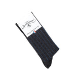 Les fausses-côtes - chaussettes homme - coton anthracite