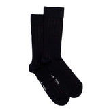 Les fausses-côtes - chaussettes homme - coton noir