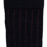 Les fausses-côtes - chaussettes homme - coton noir