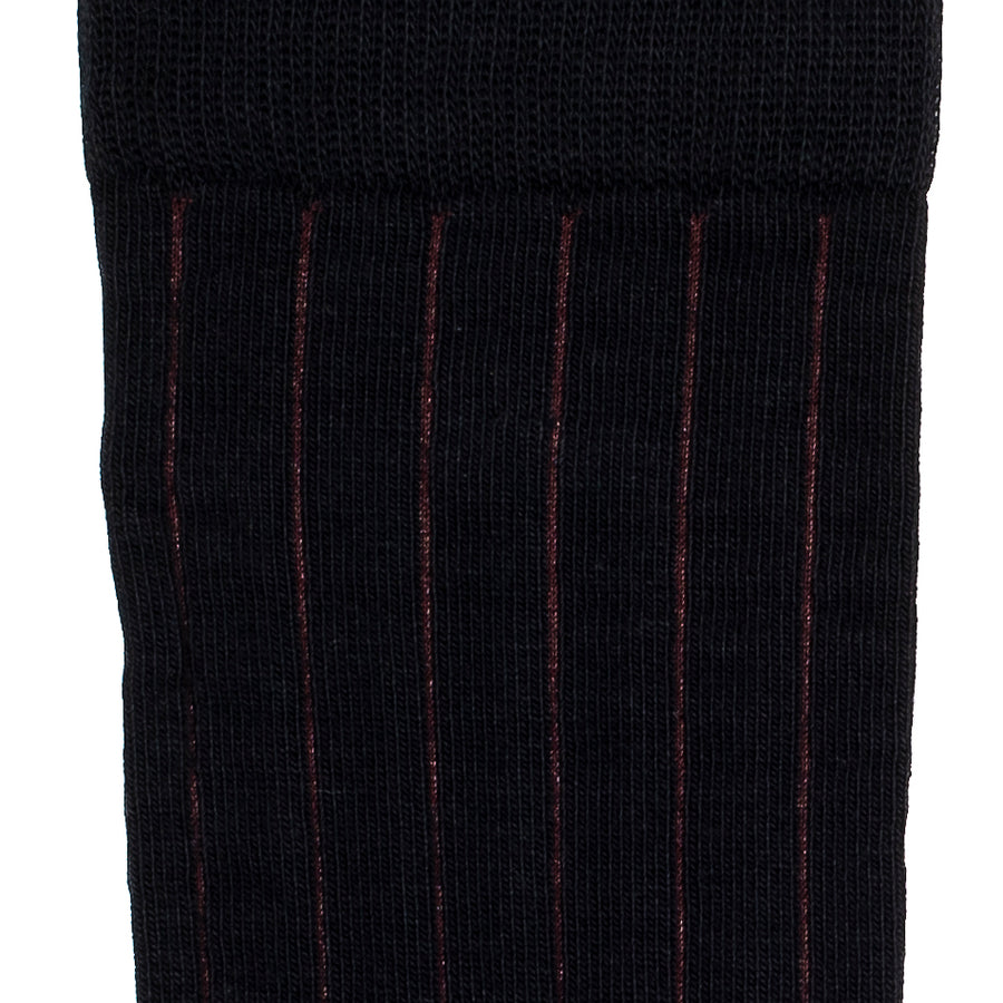 Les fausses-côtes - chaussettes homme - coton noir