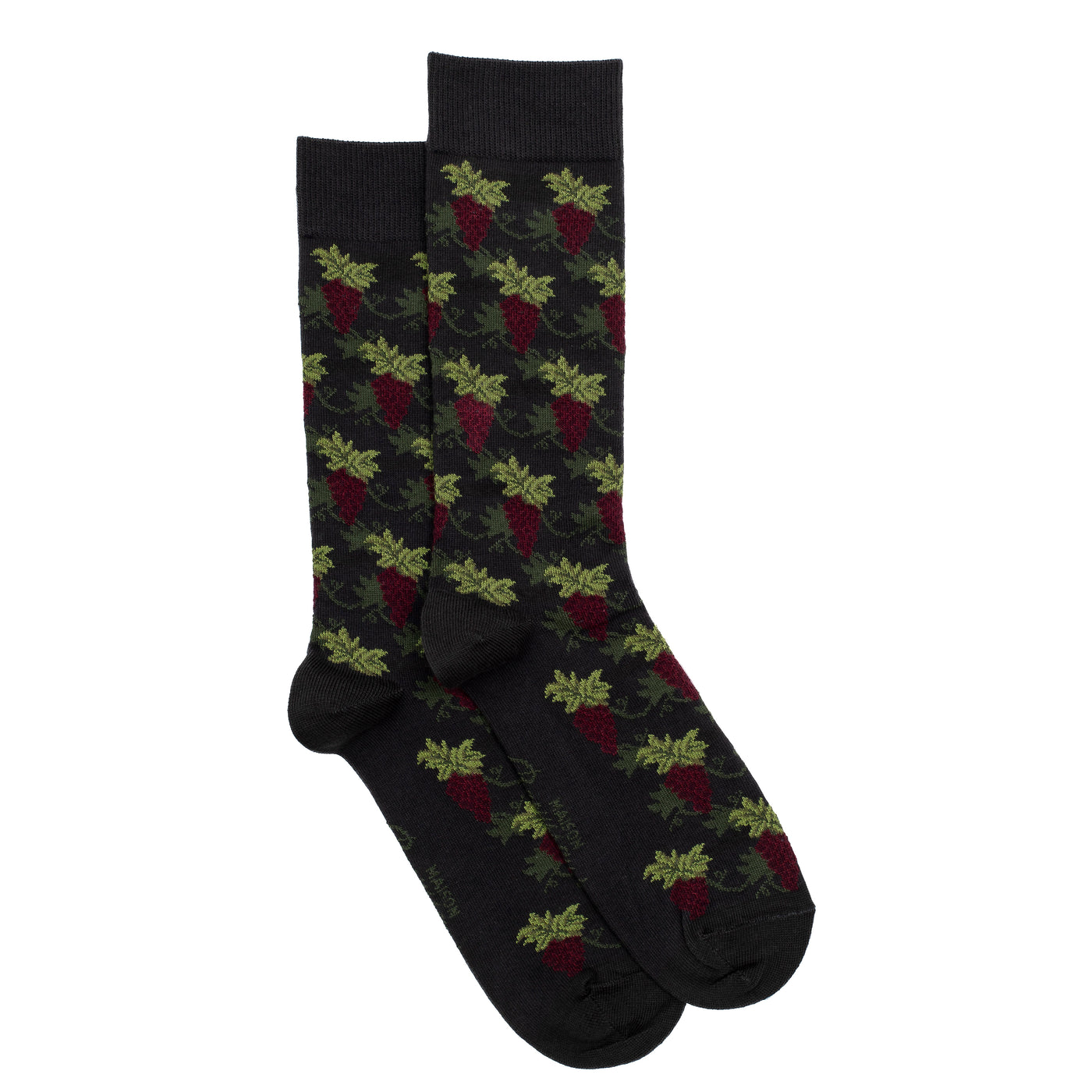 Les vignes - chaussettes homme - coton anthracite