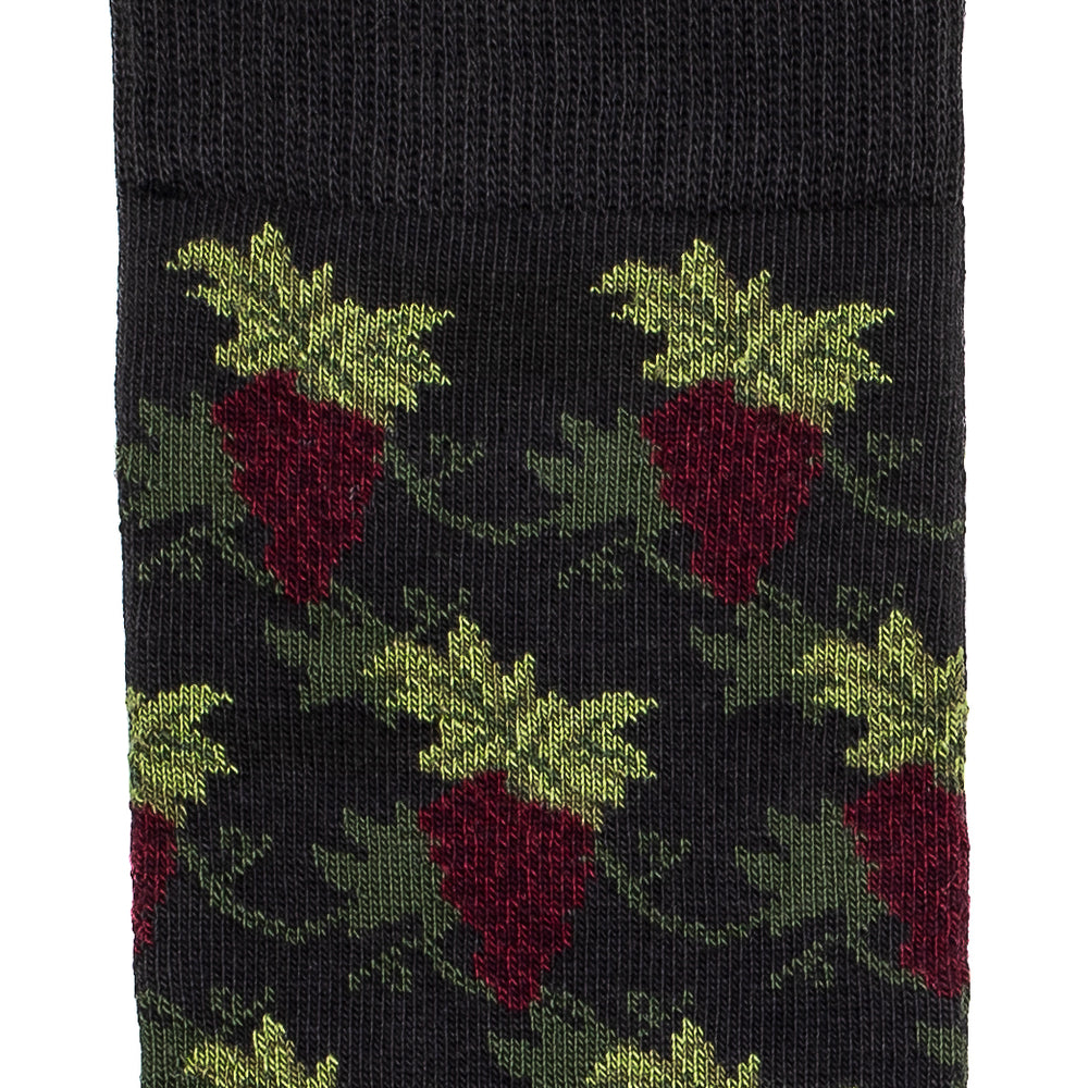 Les vignes - chaussettes homme - coton anthracite