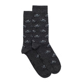 Les autos - chaussettes homme - coton anthracite