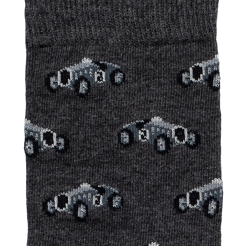 Les autos - chaussettes homme - coton anthracite