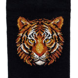 Tigre - chaussettes homme - coton noir