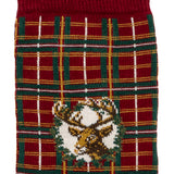 Les tartans - chaussettes homme - coton bordeaux