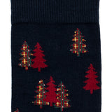 Les sapins - chaussettes homme - coton marine
