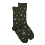Les perdrix - chaussettes homme - coton kaki
