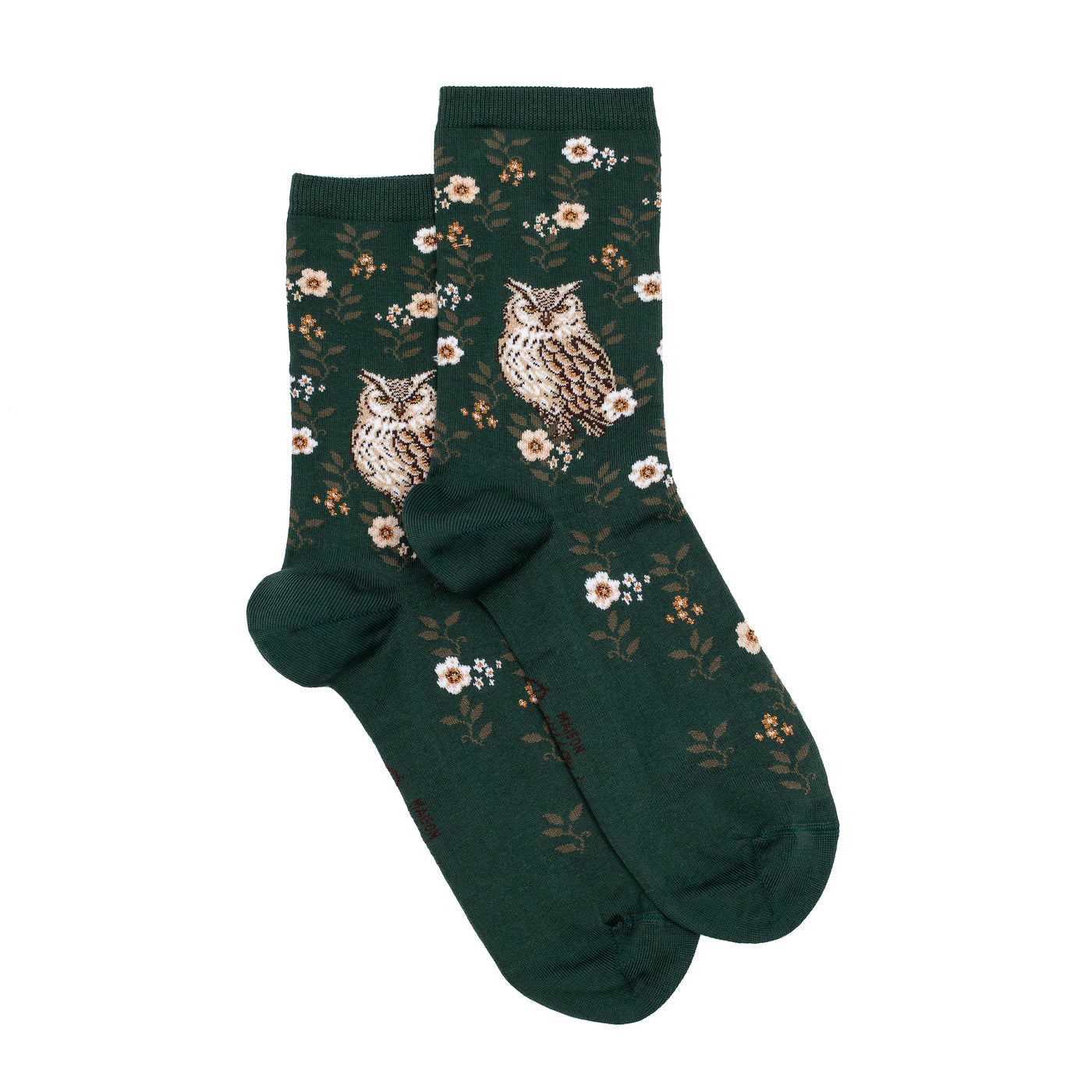 La hibou - chaussettes femme - coton épicea