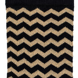 Les chevrons - chaussettes femme - coton noir