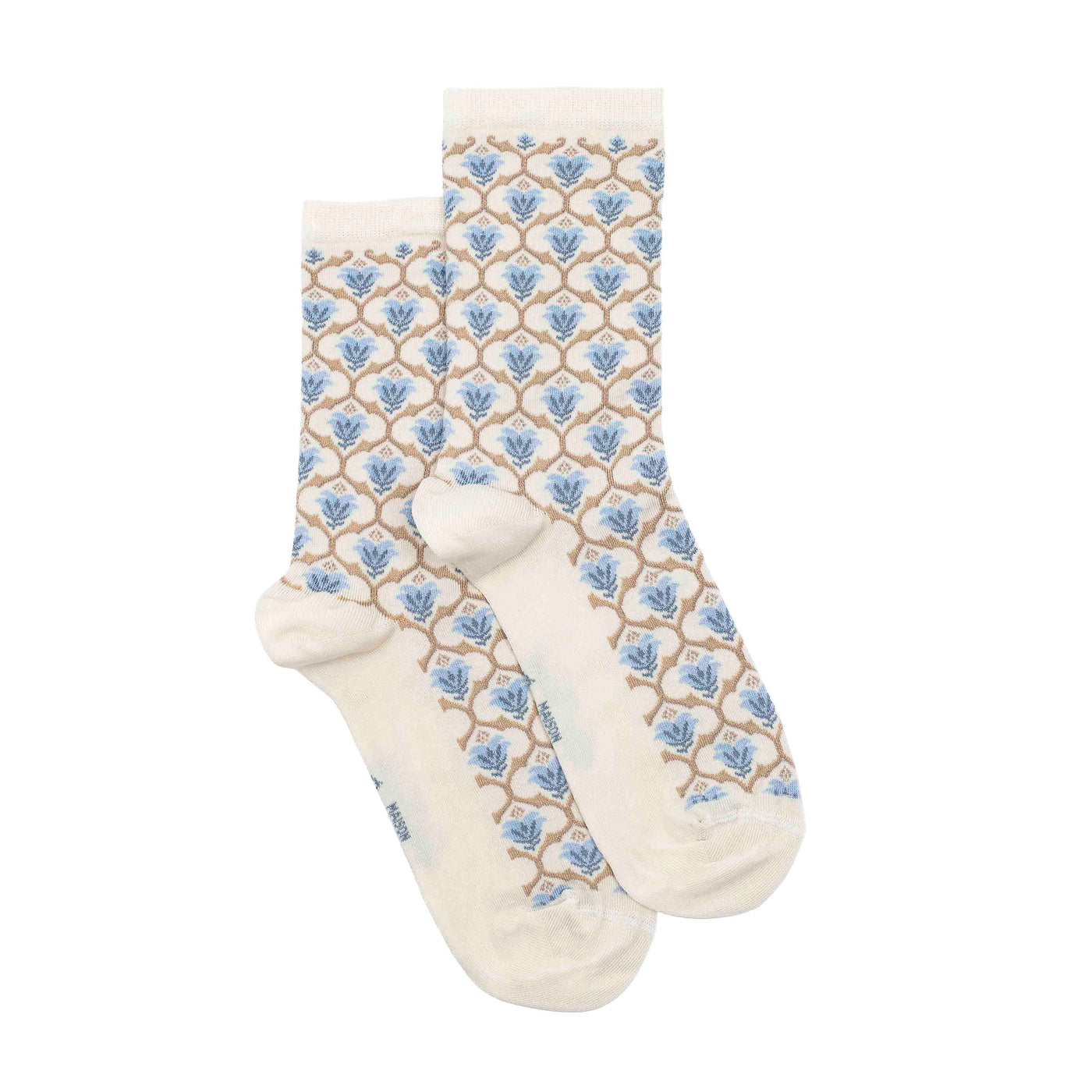 La tenture - chaussettes femme - coton ecru