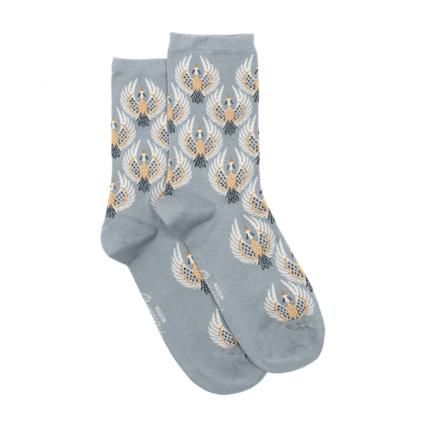 Les oies sauvages - chaussettes femme - coton gris