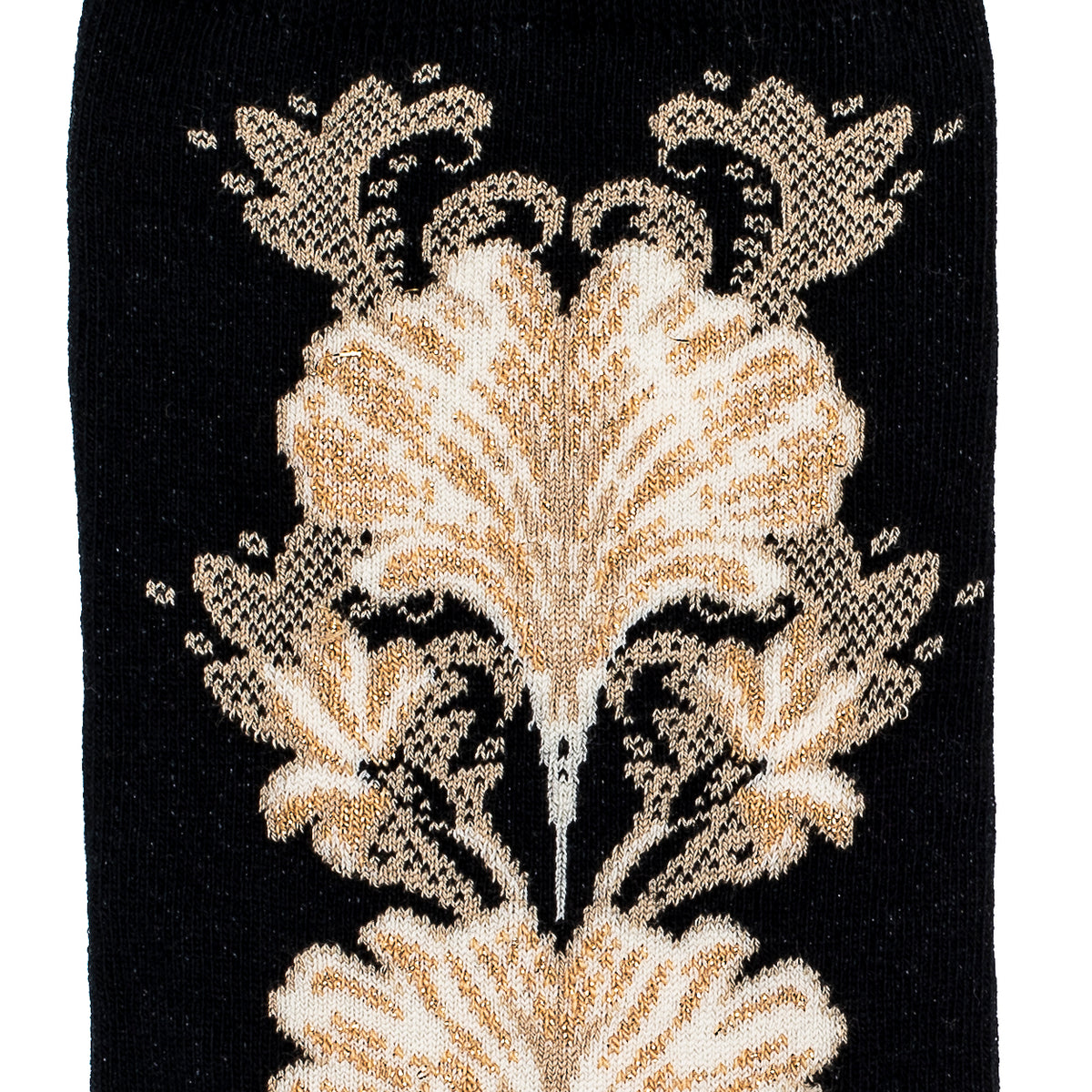Les fleurs - chaussettes femme - coton noir