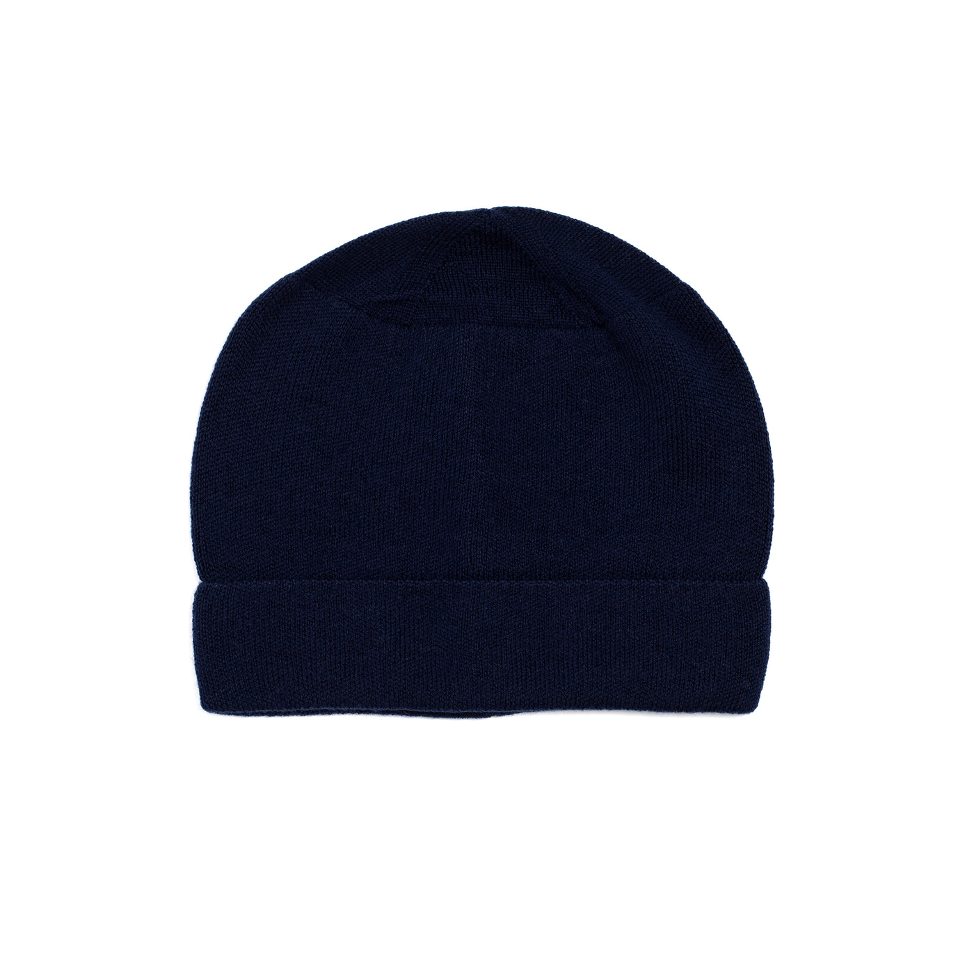 Men's beanie - navy blue merino wool