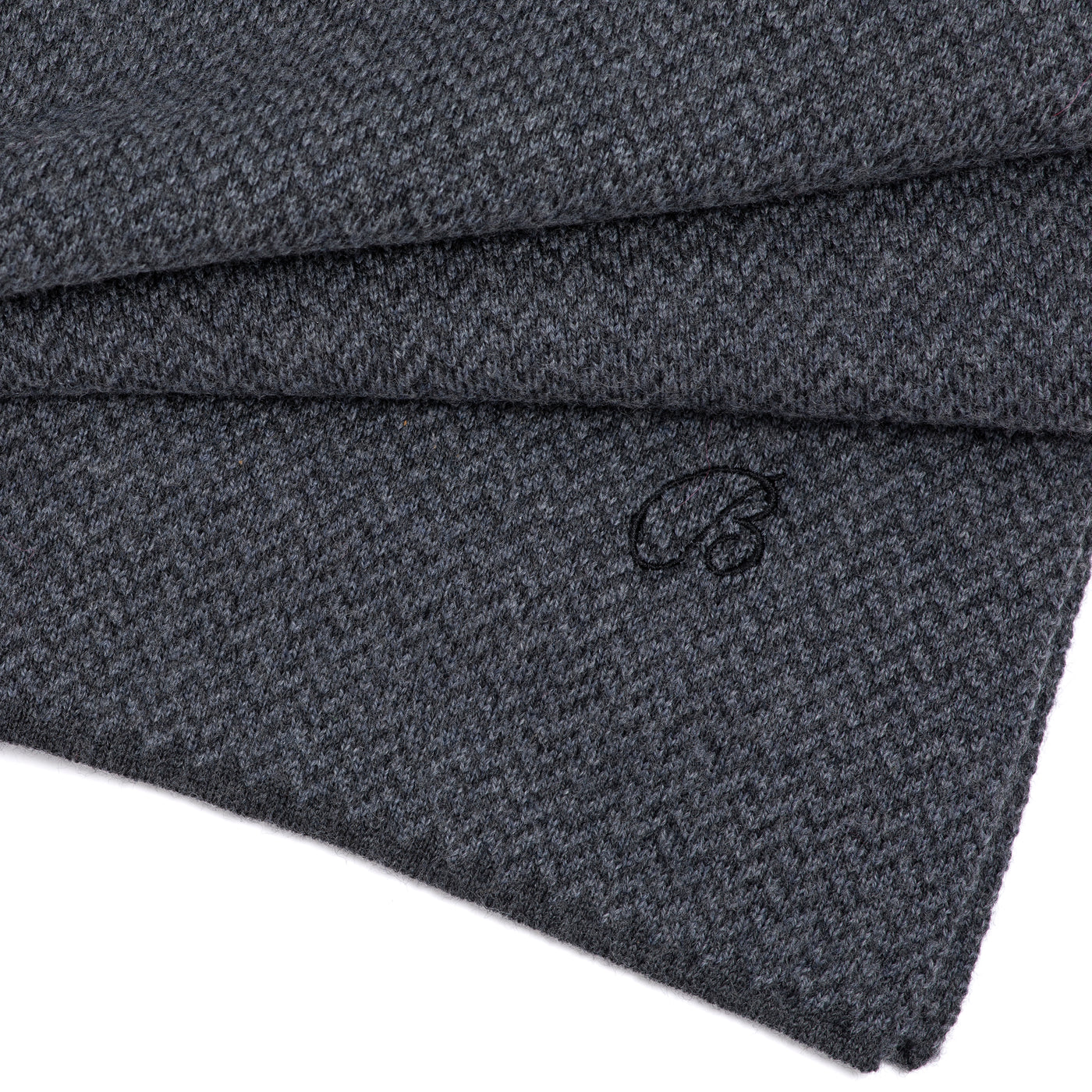 Men's scarf - grey merino wool