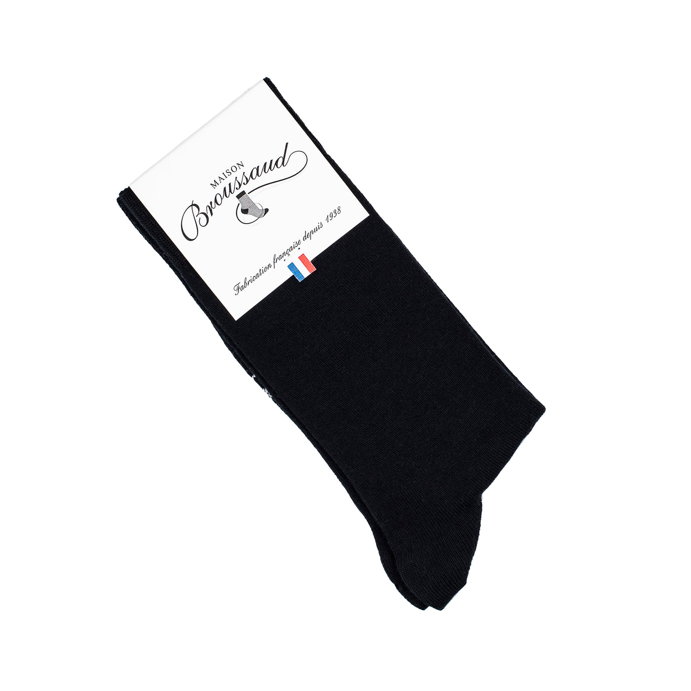 Les Intemporelles - chaussettes homme - laine noir