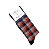 Tartans - men's socks - black cotton