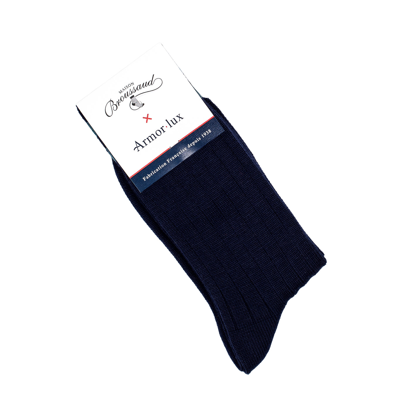 Les Côtes - men's socks - navy blue wool