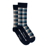 The Tartans - men's socks - navy cotton