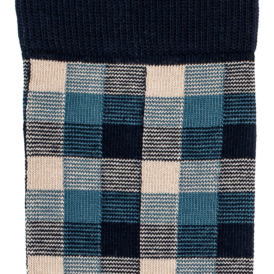 The Tartans - men's socks - navy cotton