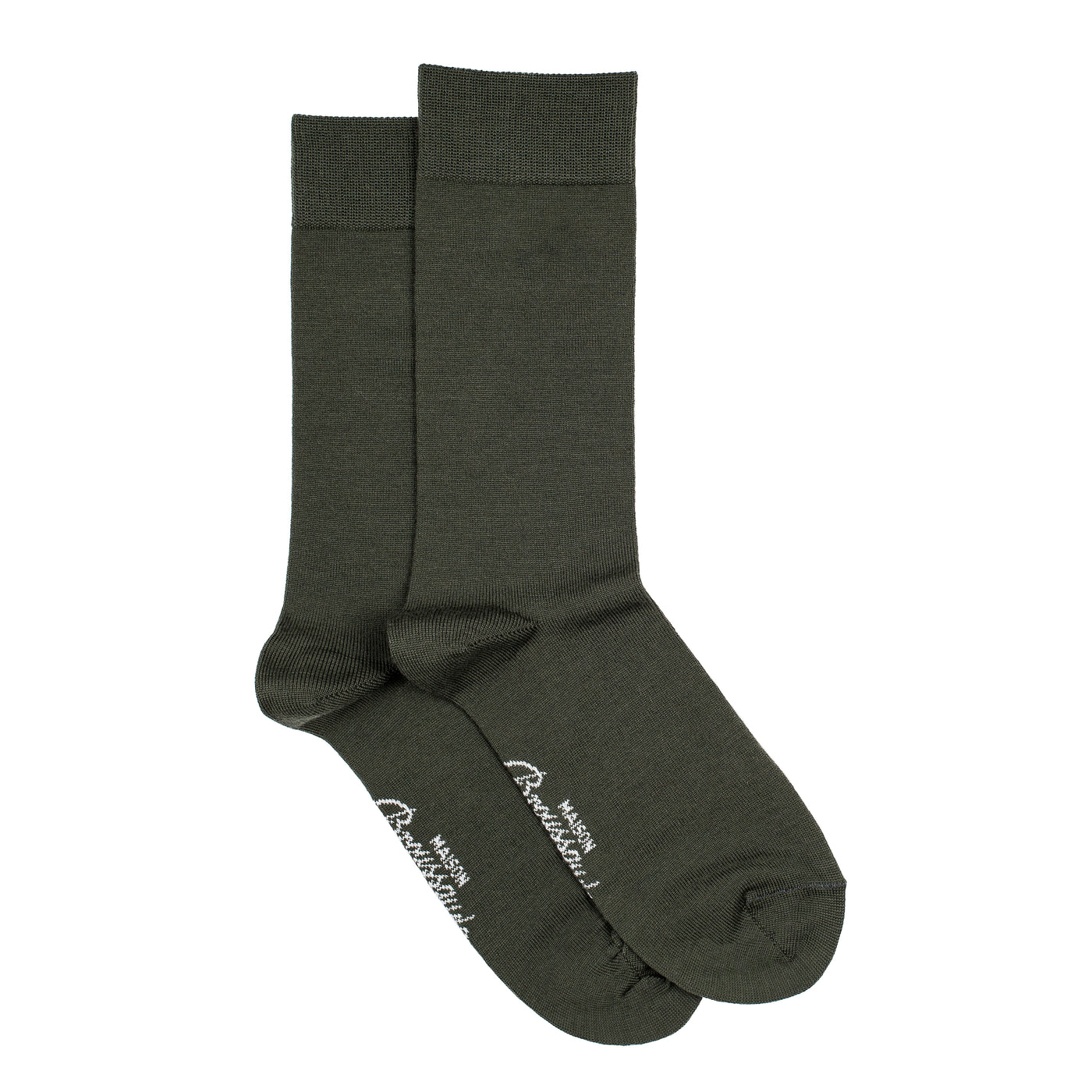 Les Intemporelles - chaussettes homme - laine kaki
