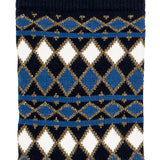 Les Losanges - chaussettes femme - coton marine