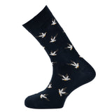 Les Mouettes - men's socks - navy cotton