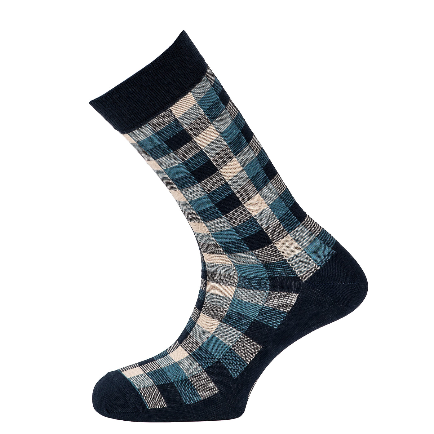 The Tartans - men's socks - navy cotton