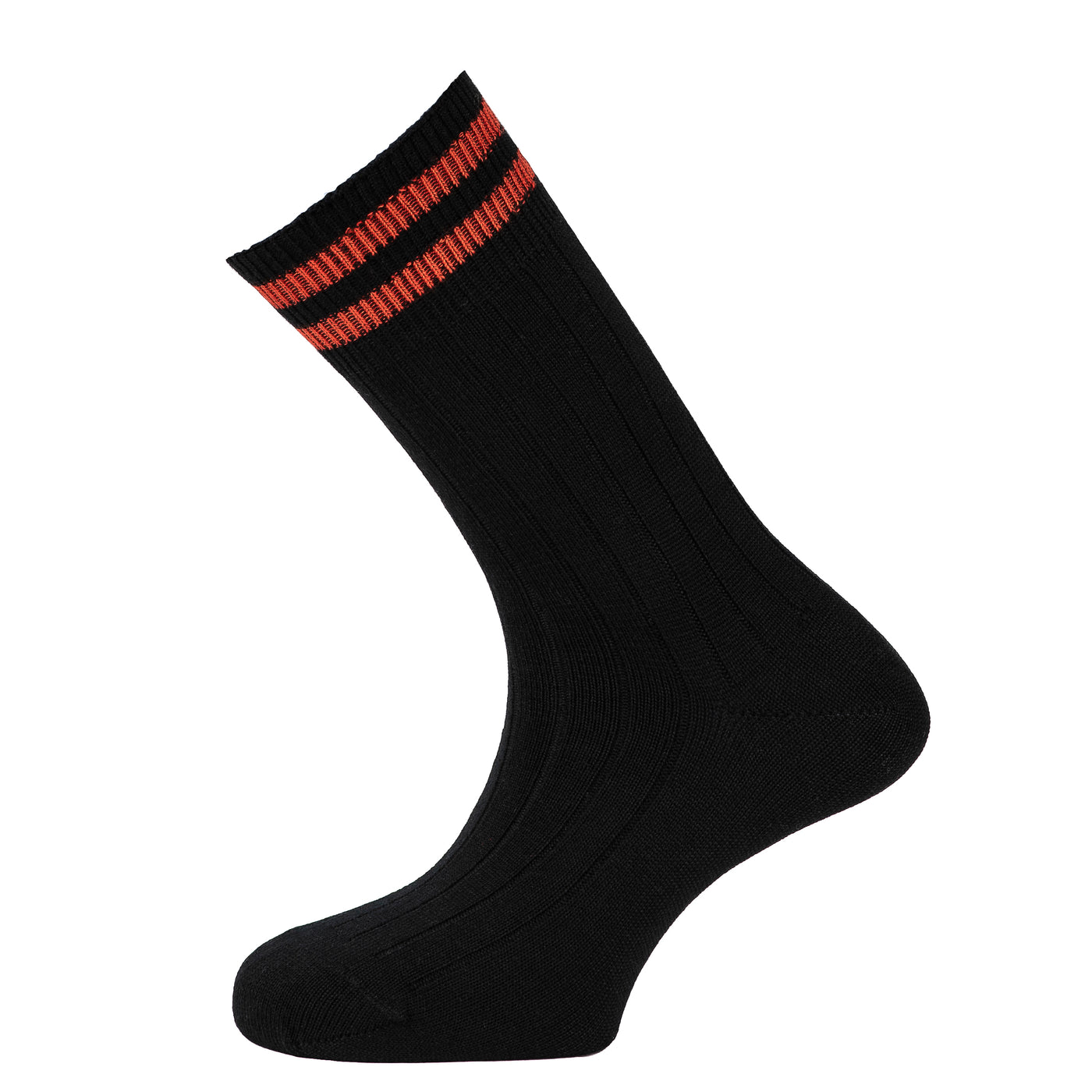 Les Côtes - men's socks - black and red wool