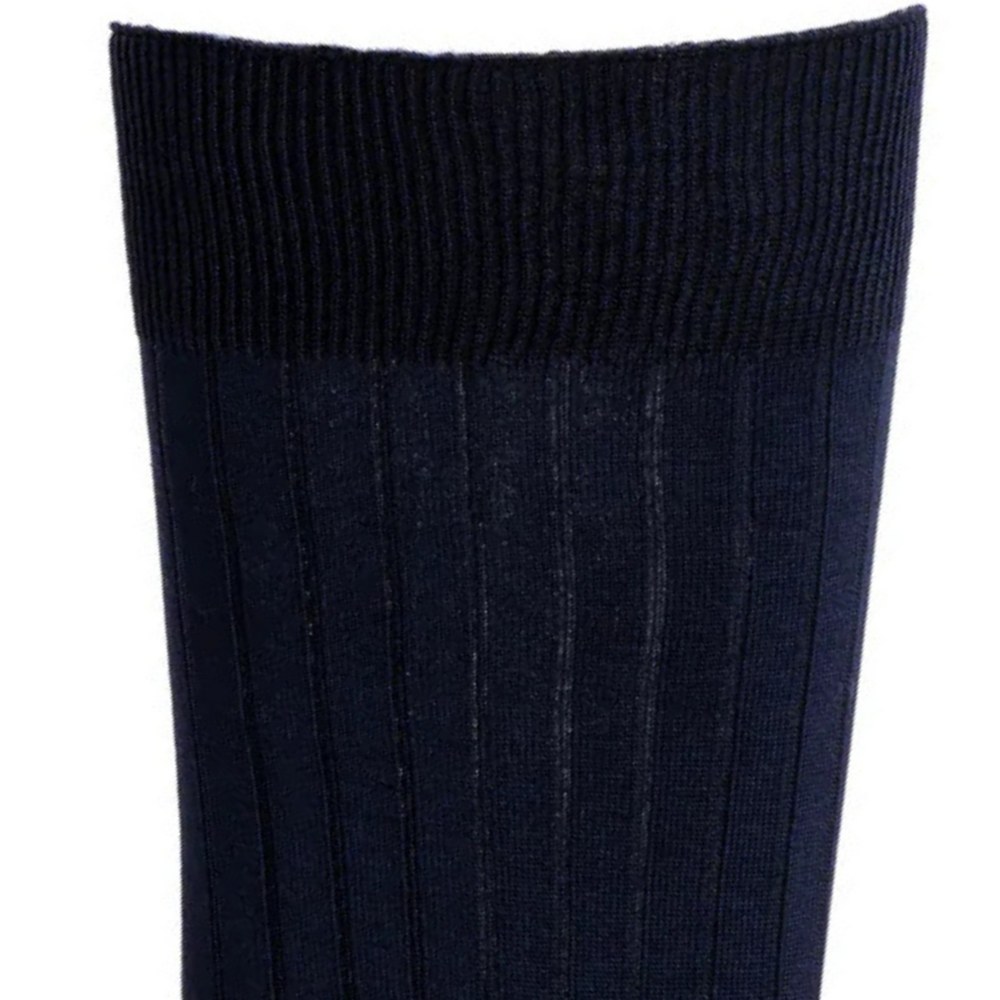 Scottish thread - men's socks - navy cotton