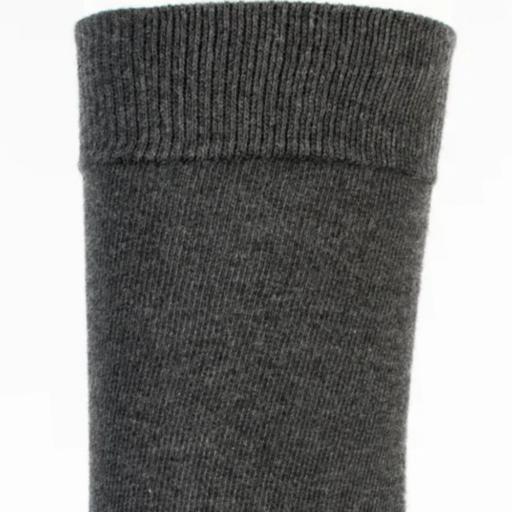 Les unies - chaussettes homme - coton anthracite