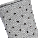Polka dot socks with rolled edge